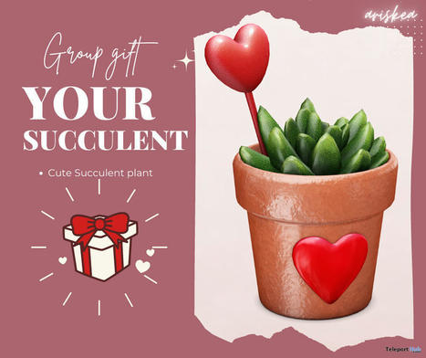 Your Succulent Plant January 2023 Group Gift by Ariskea | Teleport Hub - Second Life Freebies | Second Life Freebies | Scoop.it