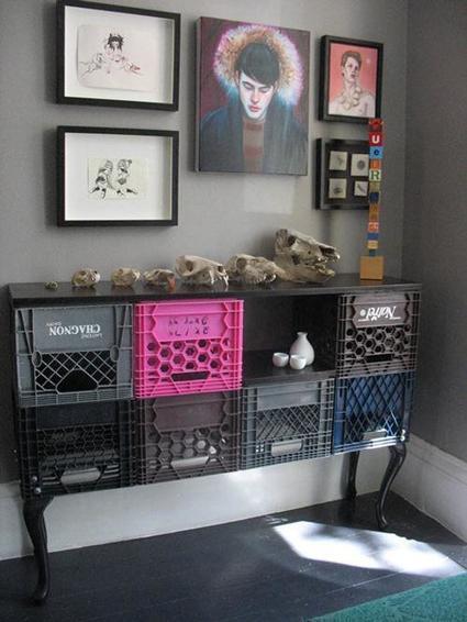 Crates cabinet | 1001 Recycling Ideas ! | Scoop.it