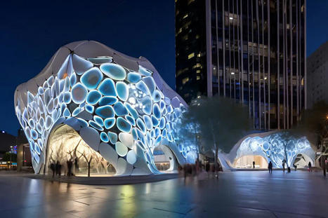 Hybrid building facades with sensors that respond to environmental factors. | Ryan Rankin, Associate AIA, ASAI posted on the topic | LinkedIn | Lighting in art | Scoop.it