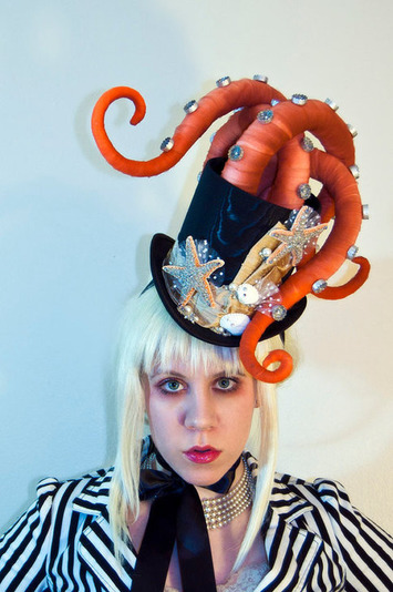 Octopus Tentacle Hat - Steampunk Victorian Masquerade Top Hat | Kitsch | Scoop.it