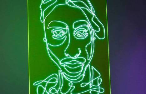 Electrifying Neon Portraits of Rap Artists &ndash; Fubiz Media | 1001 Creative ideas ! | Scoop.it
