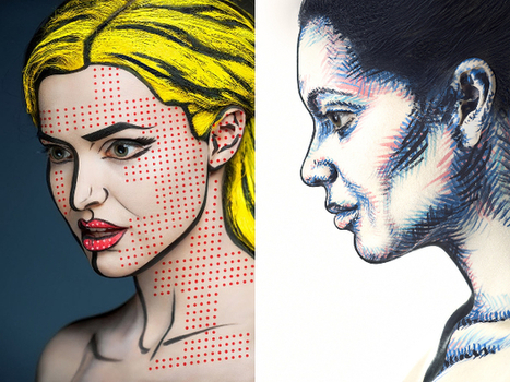 Photog Uses Face Paint to Create Stunning Portraits that Look Two-Dimensional | Mobile Photography | Scoop.it