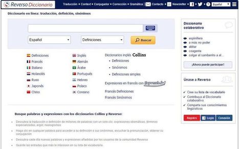 Reverso: diccionario, traductor online, conjugador de verbos y más | TIC & Educación | Scoop.it