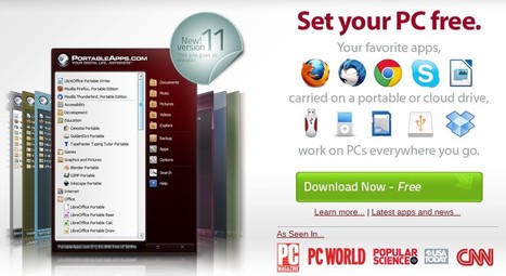 PortableApps.com - Portable software for USB, portable and cloud drives | 21st Century Tools for Teaching-People and Learners | Scoop.it