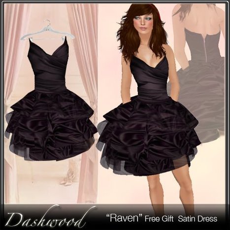"Raven" Short Party Dress by Dashwood | Teleport Hub | Second Life Freebies | Scoop.it