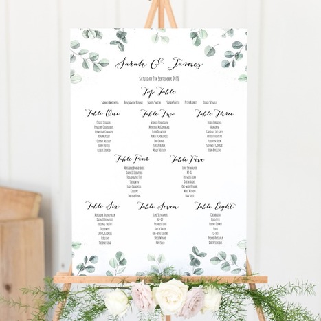 Table Seating Plans & Charts | Creative Signage & Innovative Printing Trends | Scoop.it
