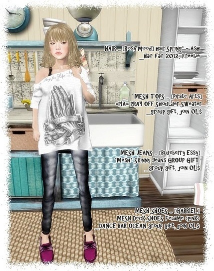 Free＠Hair, Mesh Tops, Mesh Jeans, Mesh Shoes | 亗 Second Life Freebies Addiction & More 亗 | Scoop.it