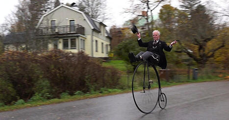 Se när Bengt tar sig fram på en höghjuling från 1800-talet: ”Svår att komma upp på” | 1Uutiset - Lukemisen tähden | Scoop.it