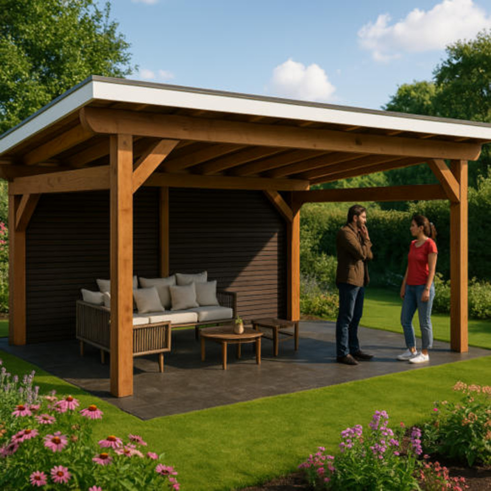 14×20 Modern Lean-to Pavilion Plans – PDF Download | Garden Plans | Scoop.it