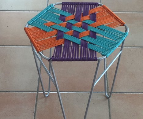 Woven Graphic Stool: 10 Steps (with Pictures) | Daily DIY | Scoop.it