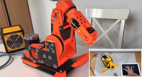 Brazo robot de 6 ejes impreso en 3D y Open Source  | tecno4 | Scoop.it