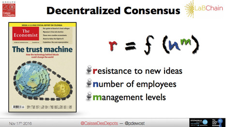 Will Blockchain Technologies Be The Ultimate Trust Solution ? Keynote at IDATE DigiWorld Summit 2016 | Consensus Décentralisé - Blockchains - Smart Contracts - Decentralized Consensus | Scoop.it