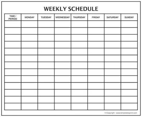 Monday To Friday Schedule Template from img.scoop.it