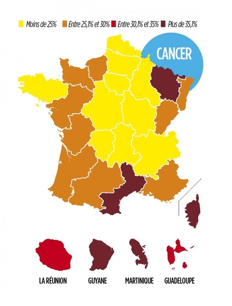 Cancers, diabète, AVC... les maladies région par région | Toxique, soyons vigilant ! | Scoop.it