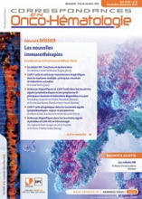 Correspondances en Onco-Hématologie / N° 6 décembre 2022 | Hematology | Scoop.it