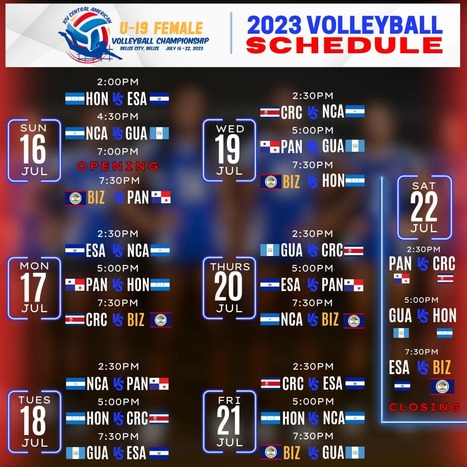 Belize Hosting 2023 U19 Volleyball Championship | Cayo Scoop!  The Ecology of Cayo Culture | Scoop.it