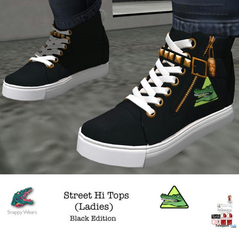 Street Hi Tops Black Edition January 2022 Group Gift by Snappy Wears | Teleport Hub - Second Life Freebies | Second Life Freebies | Scoop.it