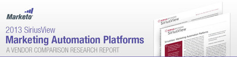 FREE 2013 Report from Marketo - SiriusView: Marketing Automation Platforms | The MarTech Digest | Scoop.it