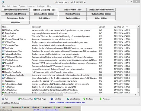 NirLauncher - Collection of more than 170 portable utilities from NirSoft | ICT Security Tools | Scoop.it