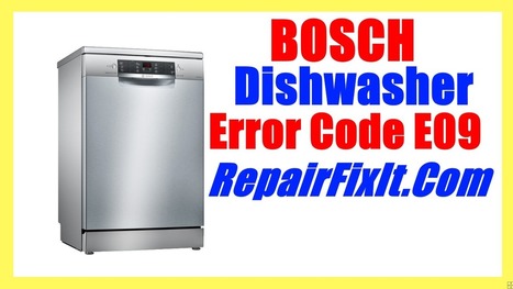 bosch dishwasher fault code e09