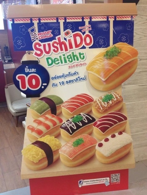 Enjoy sushi doughnuts at Mister Donut in Thailand | The Asian Food Gazette. | Scoop.it