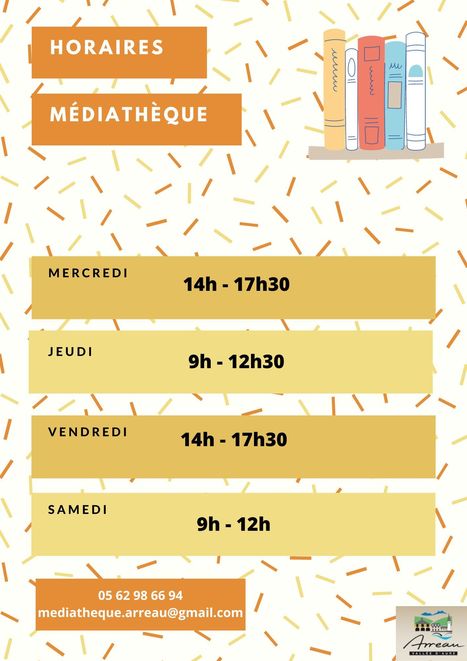 Nouveaux horaires de la Médiathèque d'Arreau | Vallées d'Aure & Louron - Pyrénées | Scoop.it