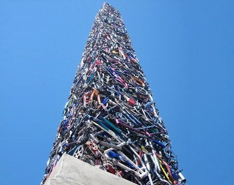340 Bikes Obelisk | 1001 Recycling Ideas ! | Scoop.it