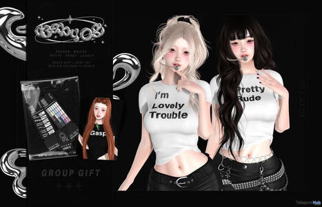 XOXZ Tee August 2026 Group Gift by Baby OG | Teleport Hub - Second Life Freebies | Second Life Freebies | Scoop.it