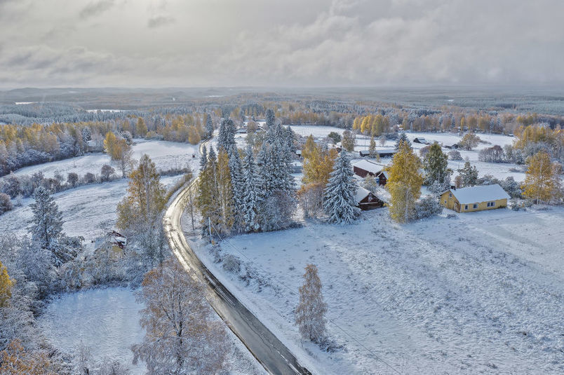 Лапландия осень Финляндия