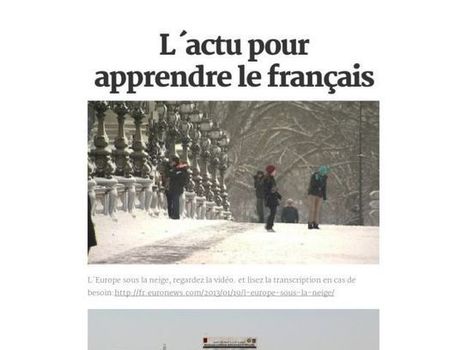 L´actu pour apprendre le français | Français comme langue étrangère | Ressources FLE | Scoop.it