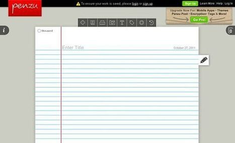 Penzu, un cuaderno multimedia para llevar tu diario online | Herramientas web 2.0 | Scoop.it