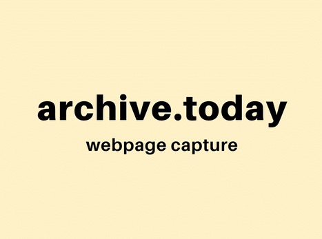 2022 gratuit - Archive.today - Webpage archives | information analyst | Scoop.it
