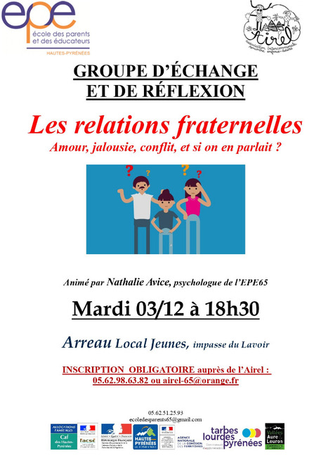 "Les relations fraternelles" à Arreau le 3 décembre | Vallées d'Aure & Louron - Pyrénées | Scoop.it