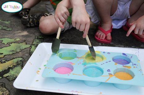 Como hacer pintura infantil efecto tiza | Aprender Manualidades infantiles | Scoop.it