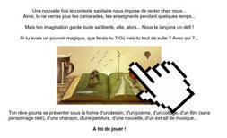Défi : s'évader par l'imagination... [Continuité pédagogique] | Veille Éducative - L'actualité de l'éducation en continu | Scoop.it