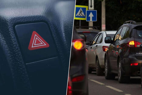 Todos ponemos las luces de emergencia cuando llegamos a un atasco. La DGT sabe que lo estamos haciendo mal | Santiago Sanz Lastra | Scoop.it