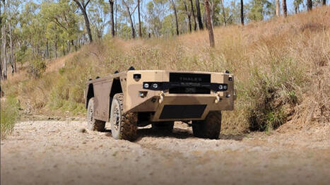 Thales et 3ME Technology d&eacute;voilent le robot terrestre multifonction BladeHAUL, bas&eacute; sur le blind&eacute; Bushmaster | DEFENSE NEWS | Scoop.it