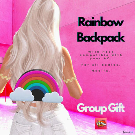 Rainbow Backpack June 2024 Group Gift by Yeath | Teleport Hub - Second Life Freebies | Second Life Freebies | Scoop.it