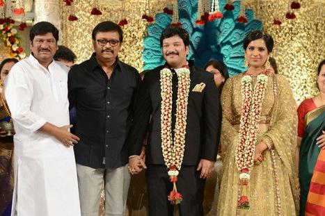 Celebrities At Rajendra Prasad Son Wedding Rece