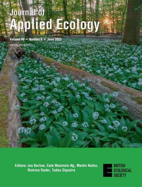 Journal of Applied Ecology - Vol 60 - Juin 2023 | Biodiversité | Scoop.it