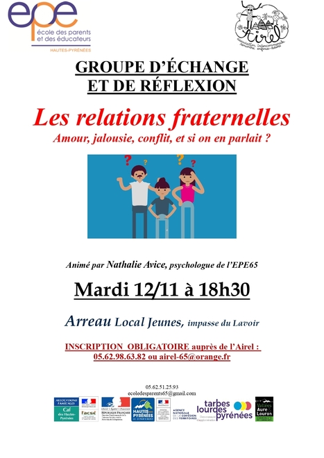 Groupe d'échange et de réflexion "Les relations fraternelles" à Arreau le 12 novembre | Vallées d'Aure & Louron - Pyrénées | Scoop.it
