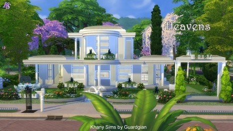 "Heavens" - Sims 4 house << Guardgian sur Khany Sims | Les Sims | Scoop.it