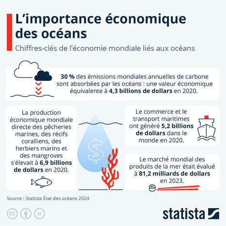 L'importance économique et environnementale des #océans | Statista | RSE et Développement Durable | Scoop.it