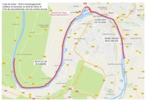 La véloroute de la Seine s’étend sur 30 km de part et d’autre de Rouen | Veille territoriale AURH | Scoop.it