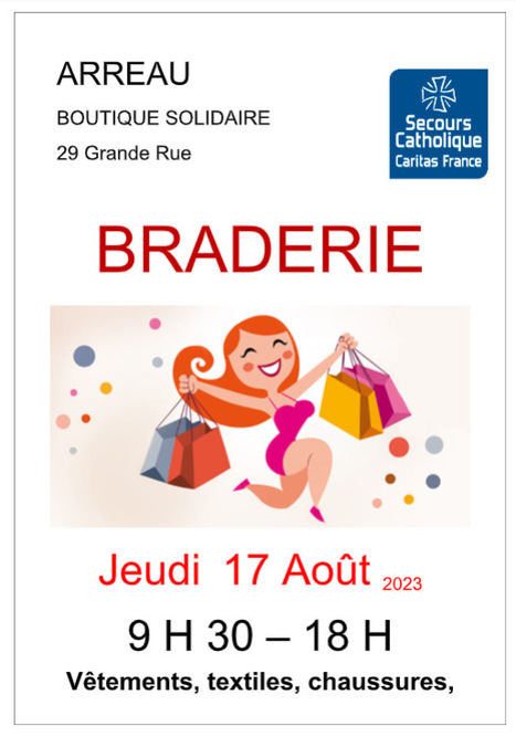 Braderie du Secours Catholique à Arreau le 17 août | Vallées d'Aure & Louron - Pyrénées | Scoop.it