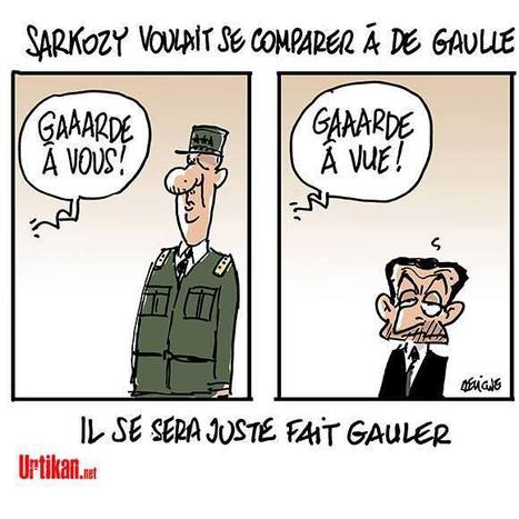 Dessin de presse: Sarkozy voulait se comparer à De Gaulle | Dessins de Presse | Scoop.it