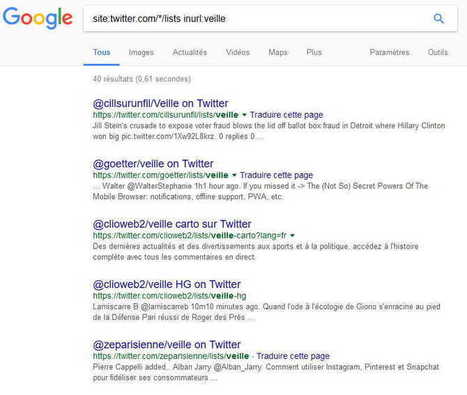Trouver facilement des listes #Twitter avec Google | Time to Learn | Scoop.it
