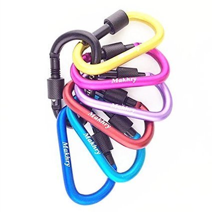 Makhry 6pcs Aluminum D-ring Carabiner Locking Hook Camp... | 1001 Creative ideas ! | Scoop.it