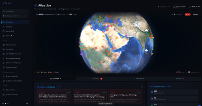 AtlasProtect[.]io lance la premi&egrave;re plateforme d'intelligence g&eacute;opolitique et d'anticipation des risques pour les voyagistes&nbsp;&nbsp; | Innovation - Prospective | Scoop.it