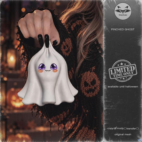 Pinched Ghost October 2026 Group Gift by WabiSabi | Teleport Hub - Second Life Freebies | Second Life Freebies | Scoop.it